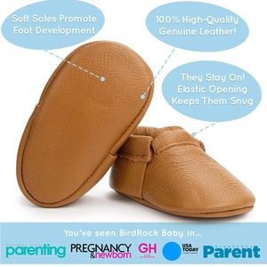 BirdRock Baby Fringeless Moccasins